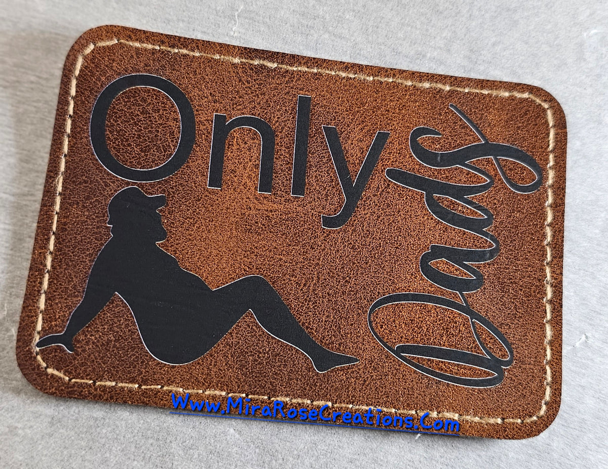 Only Dads Leather Hat Patch