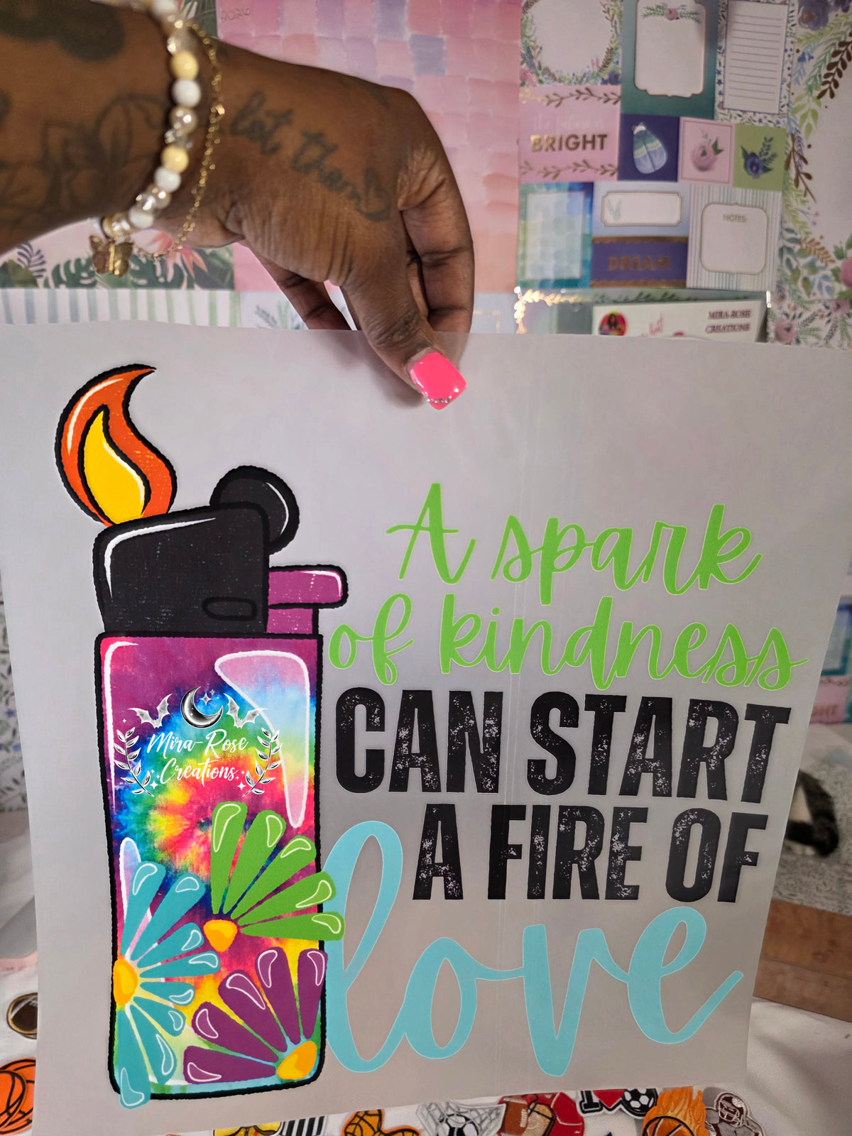 A Spark Of Kindness Can Start A Fire Of Love DTF Transfer