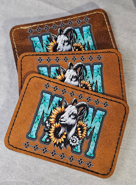 Mom Leather Hat Patch