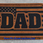 Dad Flag Leather Hat Patch