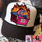 On Fire  DTF Trucker Hat Patch