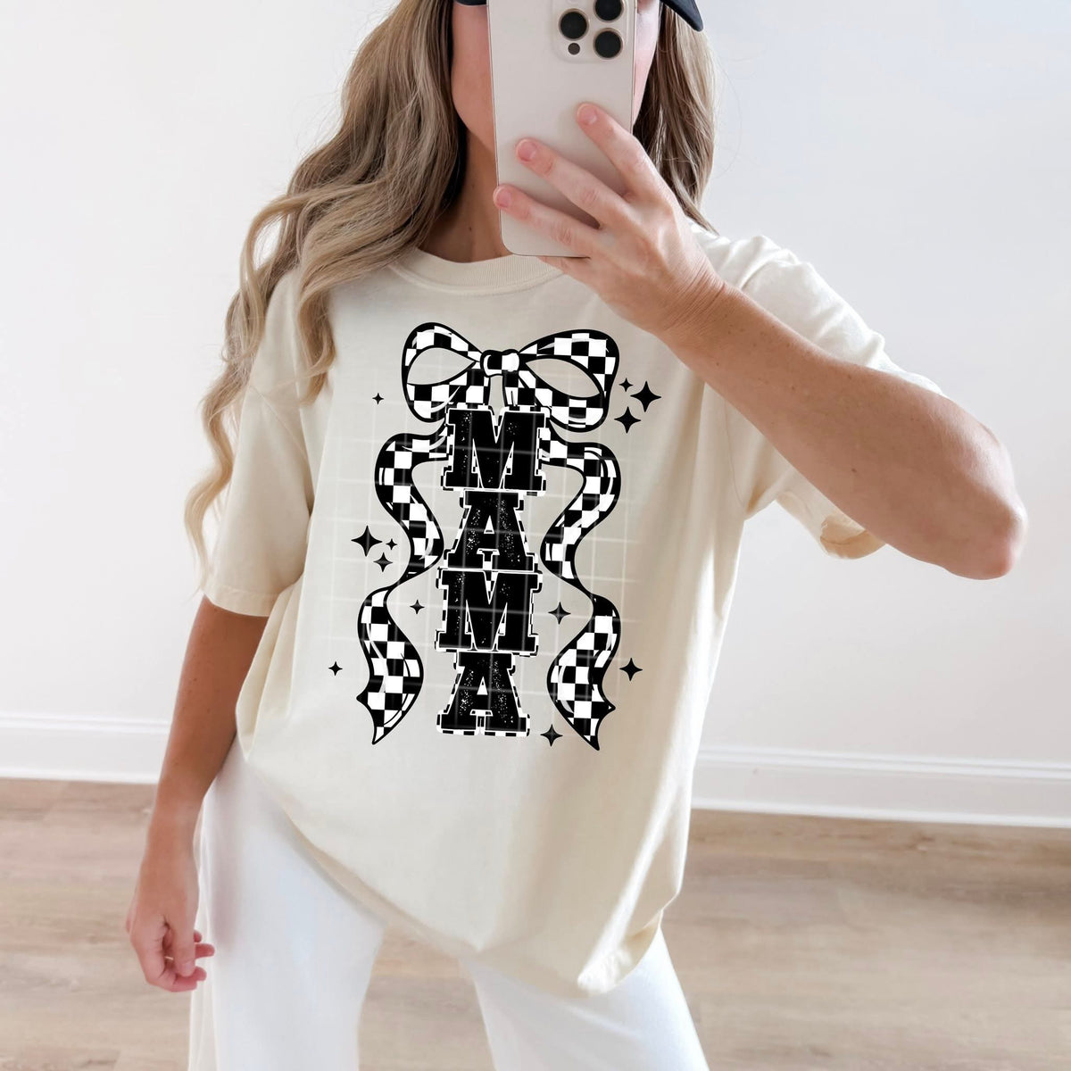 Camo/ Checkered Mama Tee