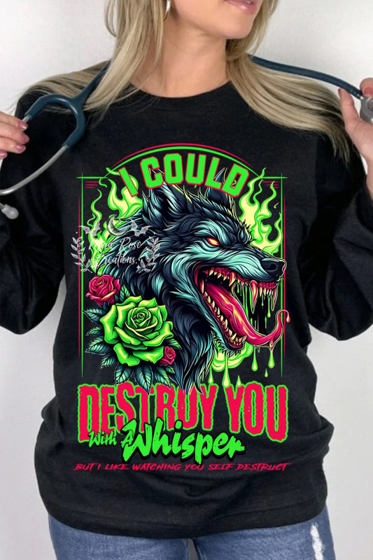 I Could Destroy You With A Wisper Tshirt/Hoodie