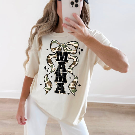 Camo/ Checkered Mama Tee