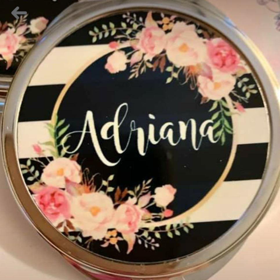 Round compact mirror