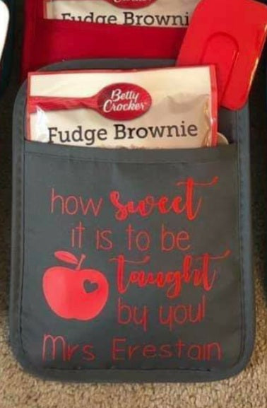 Teacher pot holder gift