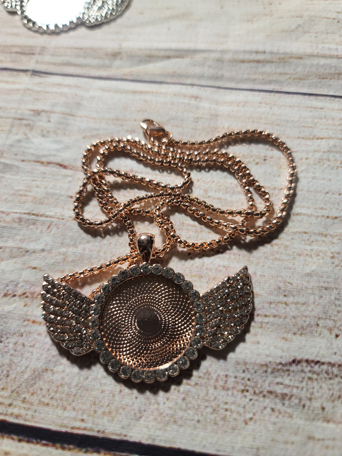 Wing Rhinestone Pendent