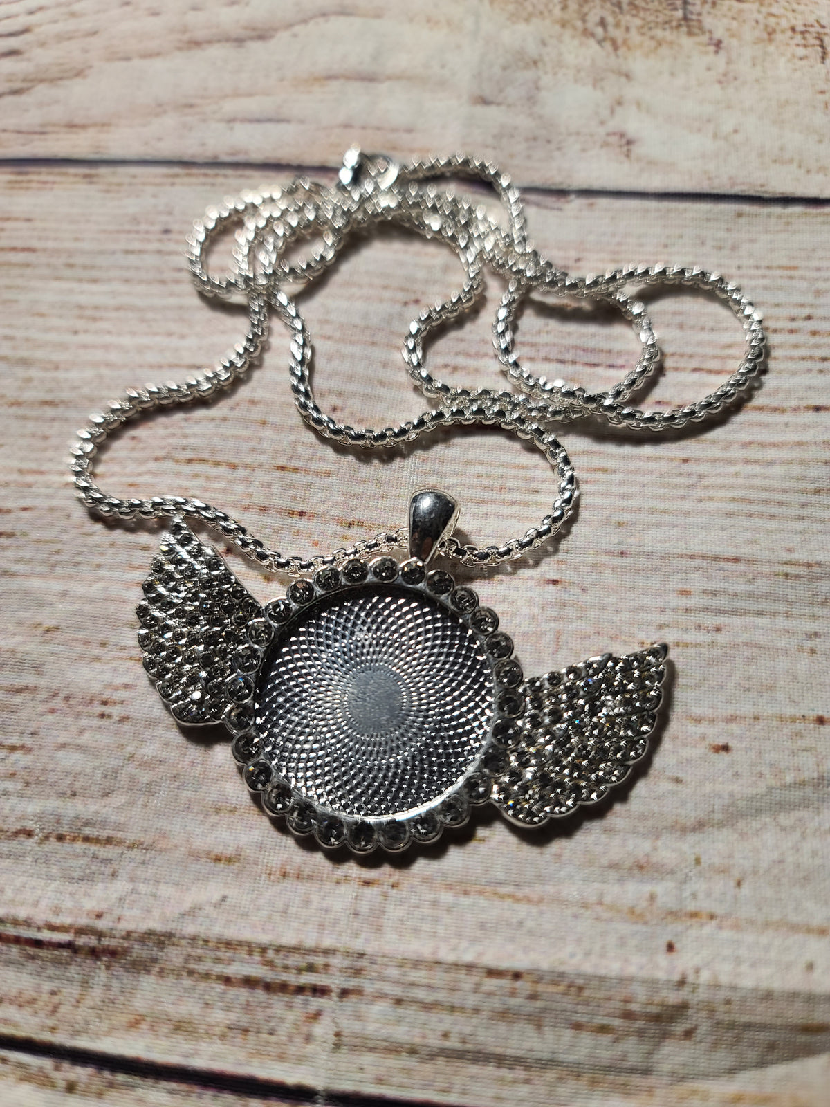 Wing Rhinestone Pendent