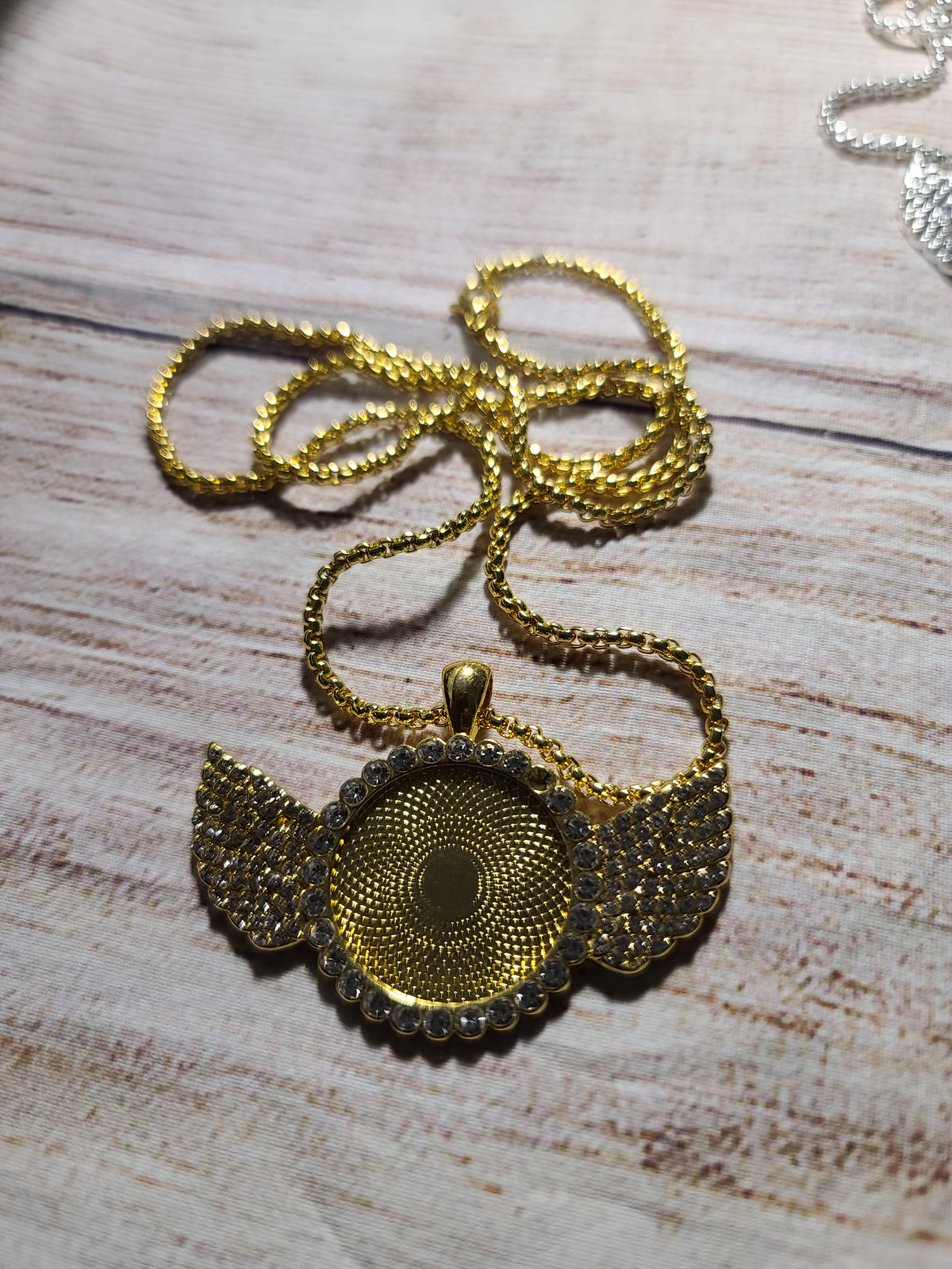 Wing Rhinestone Pendent